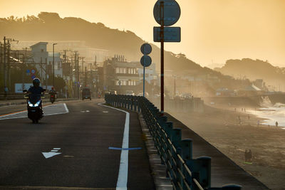 People walking on street