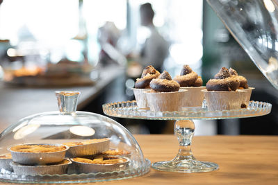 Close-up of cake on table