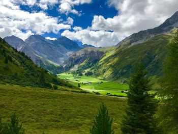 Scenic view of landscape against sky
