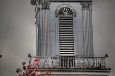 Low angle view of old building against sky