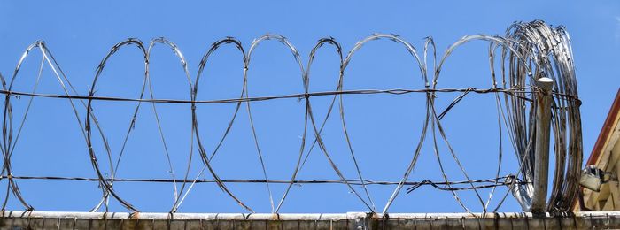 Fence seen through chainlink fence