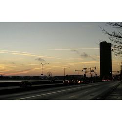 Road at sunset