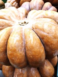 Close-up of pumpkins for sale in market
