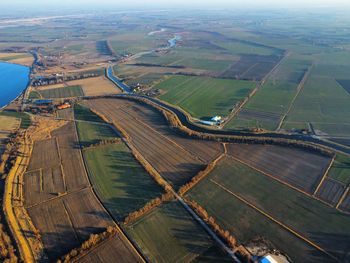 High angle view of cityscape