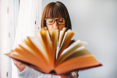 Girl with a reading book