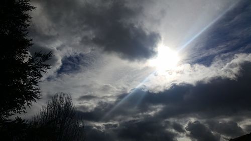 Low angle view of cloudy sky