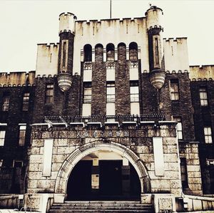 Low angle view of historical building