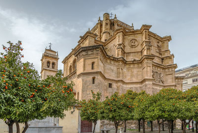 Low angle view of historical building against sky