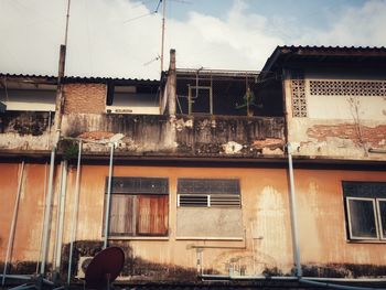 Low angle view of building against sky