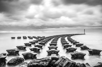 Panoramic view of sea against sky