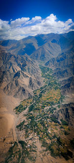 High angle view of landscape