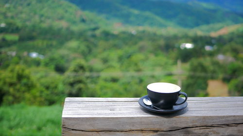 Close-up of coffee on table