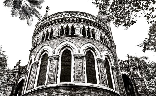 Low angle view of historical building against sky