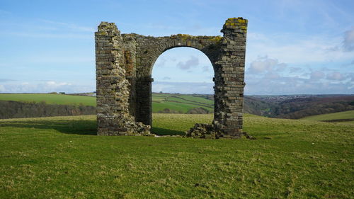 Through the arch