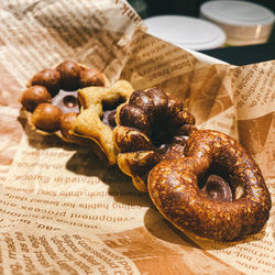 Close-up of food on table