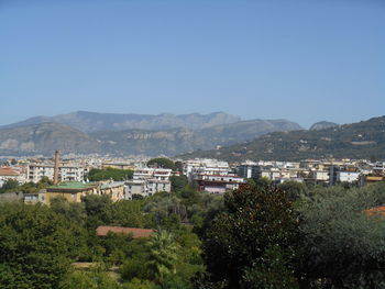 High angle view of cityscape