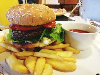 Close-up of french fries