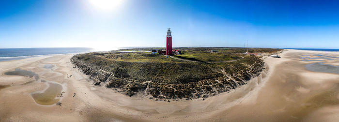 Panoramic view of beach against sky