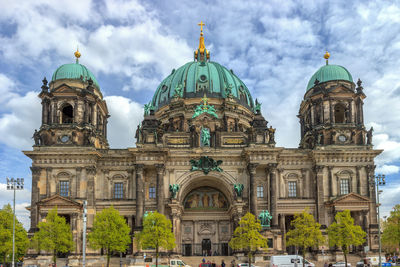 View of cathedral against cloudy sky