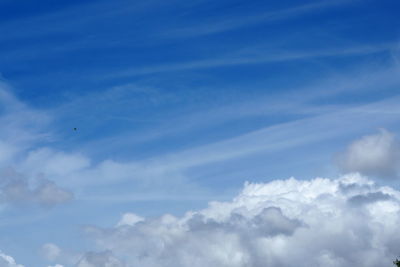 Low angle view of clouds in sky