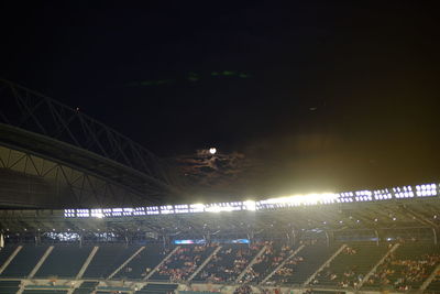 Illuminated city at night