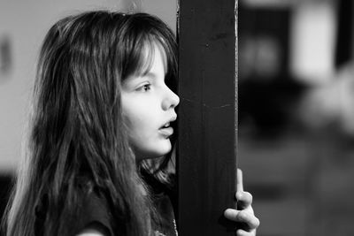 Close-up of young girl