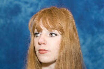 Close-up portrait of young woman