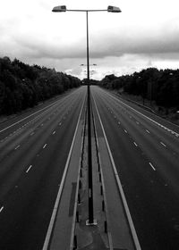 Road passing through landscape