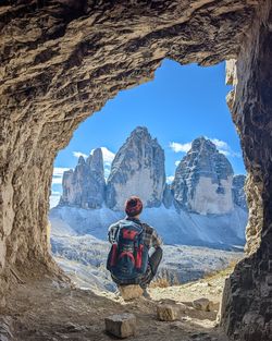 Hiking in dolomites