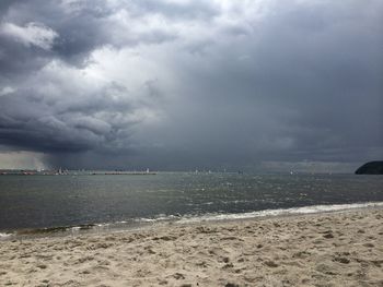 Scenic view of sea against sky