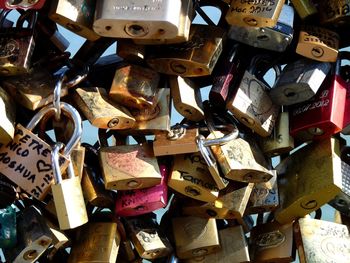 Full frame shot of machine part