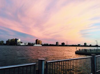 Cityscape at sunset