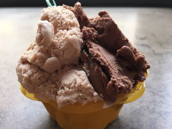 Close-up of ice cream