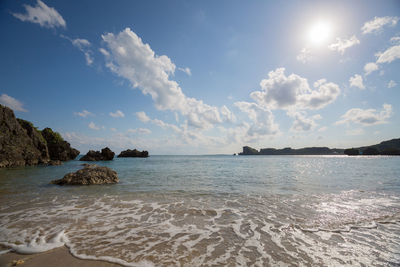 Scenic view of sea against sky