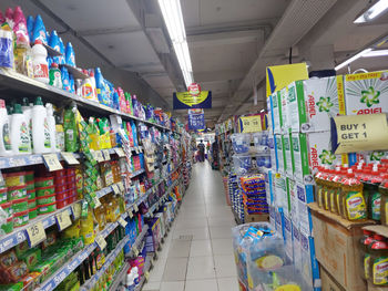 Panoramic view of market stall