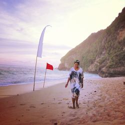 Tourists enjoying at beach