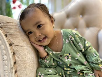 Portrait of young woman