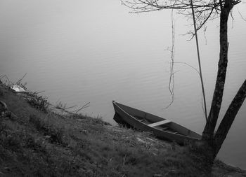 View of boats in water