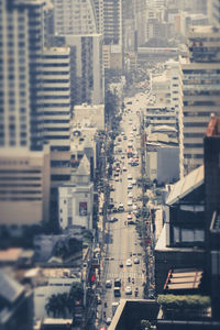 City street with buildings in background
