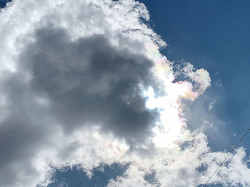 Low angle view of clouds in sky