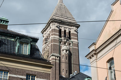Low angle view of church against sky