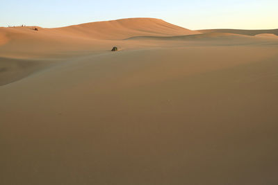 Scenic view of desert against sky