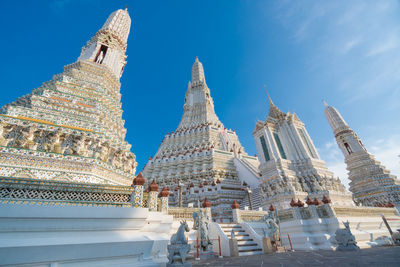 Low angle view of temple building against sky