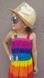 Girl looking at camera