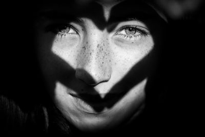 Close-up portrait of a woman