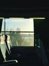 Interior of train