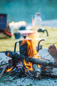 Close-up of fire