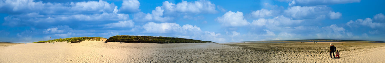 Panoramic view of beach against sky