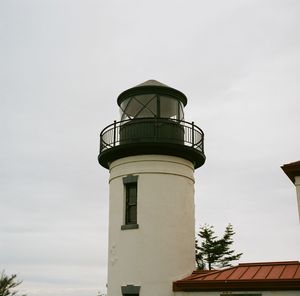 Low angle view of built structure against clear sky