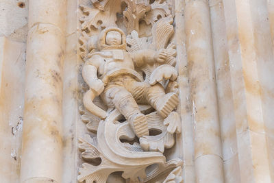 Low angle view of buddha statue